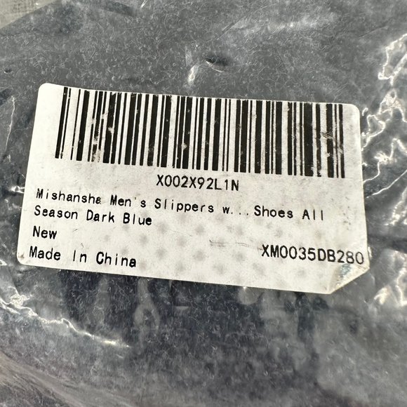 Mishansha Men Home Slippers Memory Foam Fleece Lined Winter House shoes Blue 10 - Picture 12 of 14